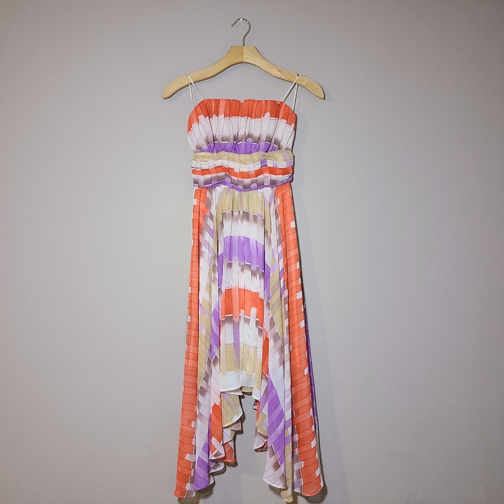 Guess Isabel Asymmetrical Pattern Strapless Dress - image 2